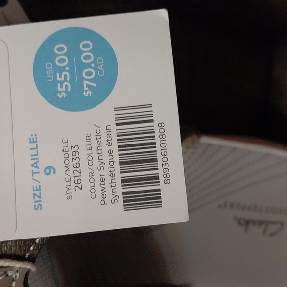 Clarks Cloudsteppers Gray Sandals SIZE 9 - Picture 5 of 5